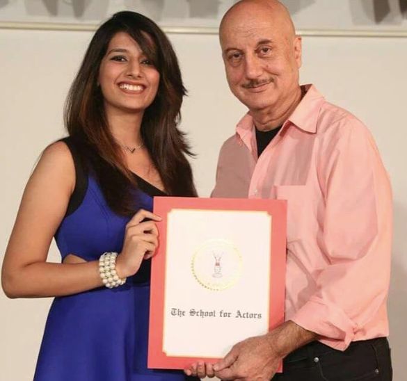 Rasha with Anupam Kher