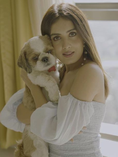 Sonali with Her Pet Dog