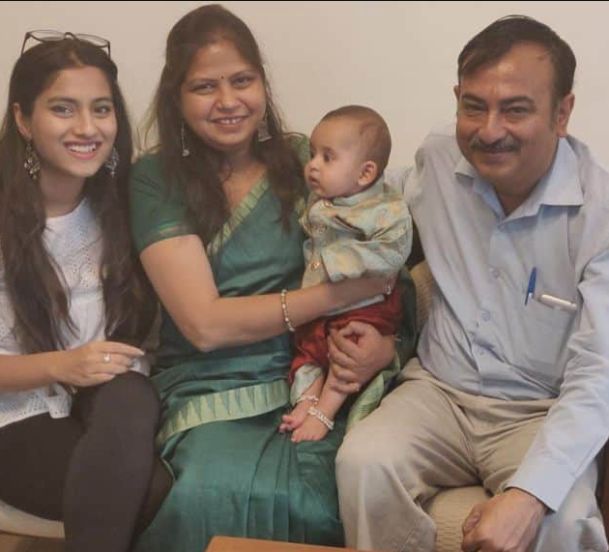 Twarita Nagar with Father and Mother