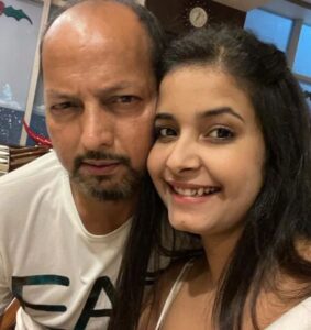 Riddhima with Father