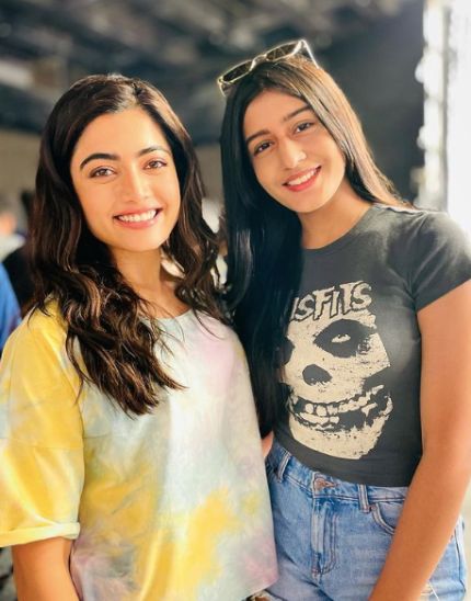 Aadhya with Rashmika