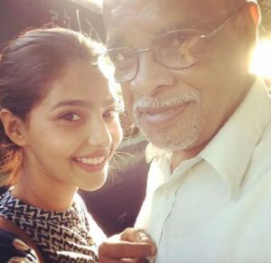Aishwarya with Father
