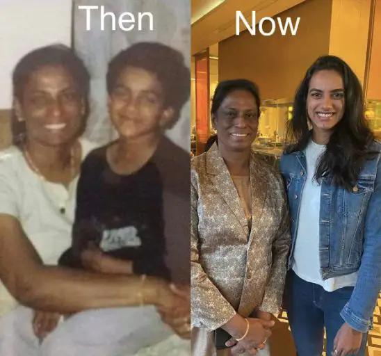 Pv Sindhu with Usha