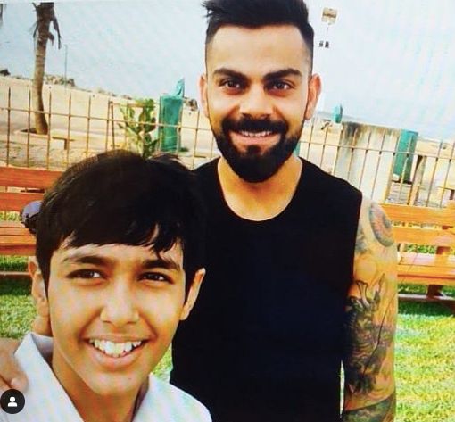 Rudhraksh with Virat Kohli