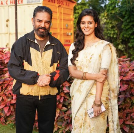 Swathishta with Kamal Hasan