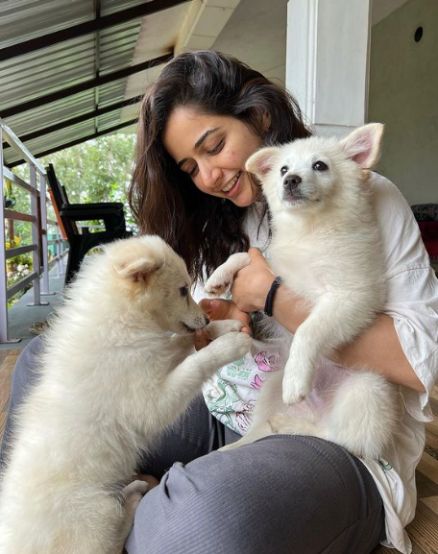 Ashika with Dogs