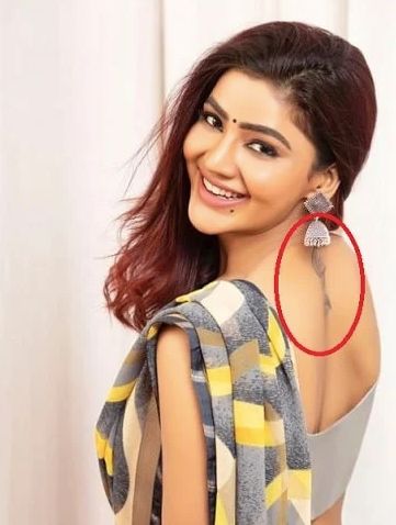 Soniya back tattoo