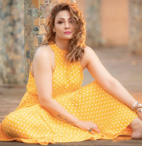 Urvashi In Yellow